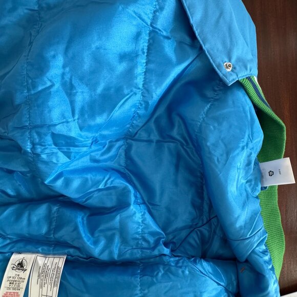 Disney Varsity Jacket Team Mickey Mouse 1928 Blue Snap Kids Size 7 8 - Picture 13 of 16